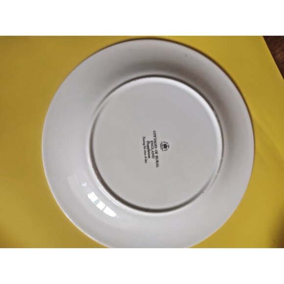 Fenton Bone China England Cabinet Plate 10 1/2 Poppleton Passing the time of day - Picture 9 of 10